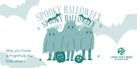 Cute Spooky Ghosts Twitter Post