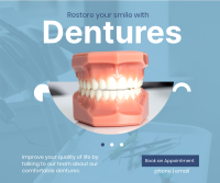 Denture Smile Facebook Post