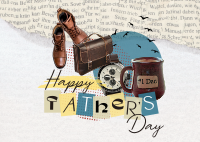 Father's Day Collage Postcard
