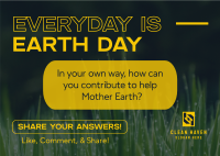 Sustainability Earth Day Postcard