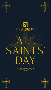 Solemn Saints' Day Whatsapp Story Image Preview