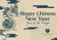 Chinese New Year Dragon  Postcard