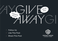 Join & Win Giveaway Postcard Image Preview