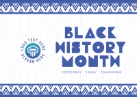 History Celebration Month Postcard