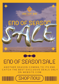 Y2K End of Season Sale Poster