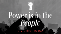Strong Civil Rights Day Quote Animation