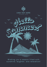 Vintage Summer Greeting Flyer