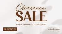 Minimalist Clearance Sale Facebook Event Cover