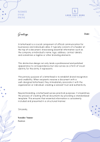 Clean Modern Letterhead Image Preview