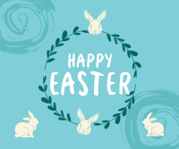 Easter Bunny Wreath Facebook Post