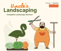 Uncle's Landscaping Facebook Post