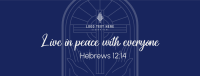 Peace Bible Verse Facebook Cover