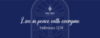 Peace Bible Verse Facebook Cover Image Preview