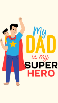 Superhero Dad Facebook Story