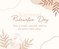 National Relaxation Day Facebook Post