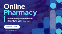 Minimalist Curves Online Pharmacy Facebook Event Cover