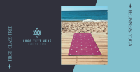 Yoga Class Beach Facebook Ad