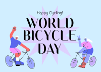 World Bike Day Postcard