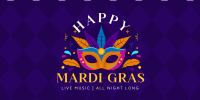 Mardi Gras Party Twitter Post