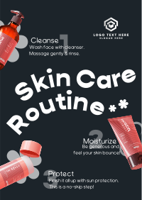 Skin Care Routine Flyer