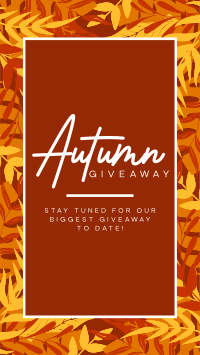 Leafy Autumn Giveaway Instagram Story