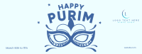 Purim Mask Facebook Cover