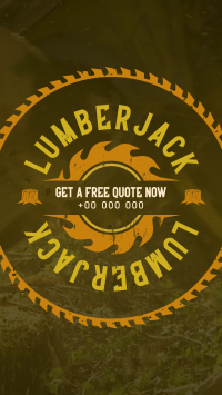 Rustic Master Lumberjack Facebook Story