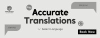 Modern Translation Service Facebook Cover Image Preview