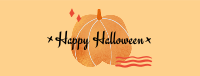 Gradient Textured Pumpkin Facebook Cover Image Preview