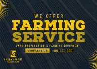 Trustworthy Farming Service Postcard Image Preview