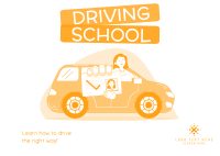 Driving Test Postcard example 3