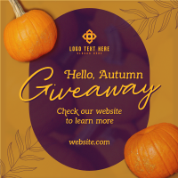 Hello Autumn Giveaway Instagram Post