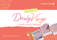 Scrapbook Daily Vlog Postcard