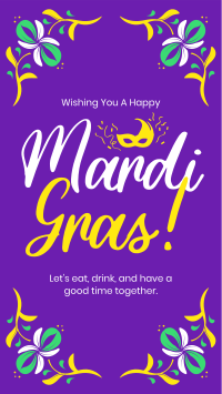 Mardi Gras Flo Corners Instagram Story