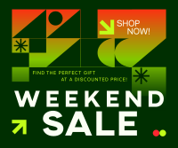 Geometric Weekend Sale Facebook Post