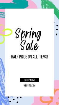 Colorful Spring Sale Facebook Story