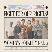 Modern Nostalgia Women's Rally Instagram Post