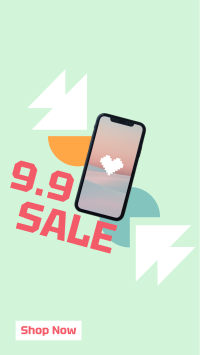 9.9 Abstract Tech Sale  Instagram Story