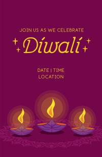 Happy Diwali Invitation Image Preview