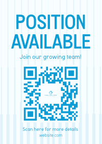 Minimalist Job Posting Flyer