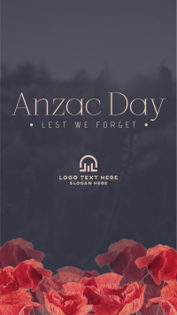 Anzac Flowers Instagram Story