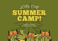 Summer Camp Postcard