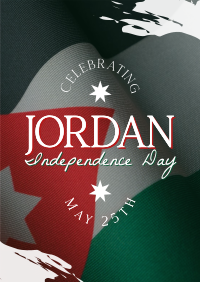 Jordan Independence Flag  Flyer