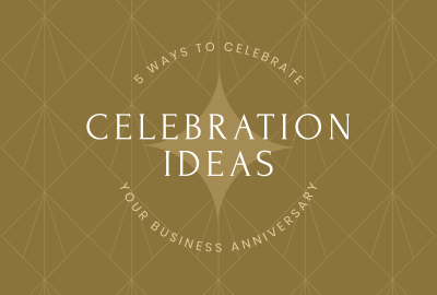 Art Deco Business Anniversary Pinterest Cover Image Preview