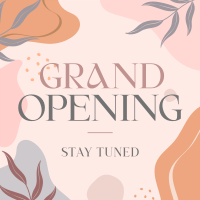 Elegant Leaves Grand Opening Instagram Post