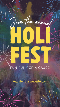 Holi Fest Fun Run Instagram Reel