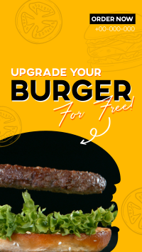 Free Burger Upgrade Video