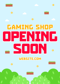 Game Shop Opening Poster