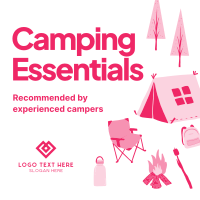 Quirky Outdoor Camp Instagram Post Design