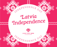 Traditional Latvia Independence Facebook Post